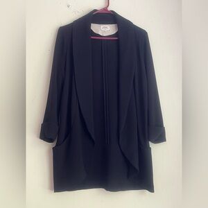 Wilfred Black Blazer Elegant Open Front Jacket